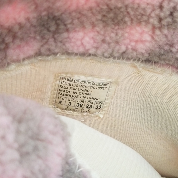 Skechers Boots Pink/Grey Sz 4 Snowboots - Picture 5 of 5